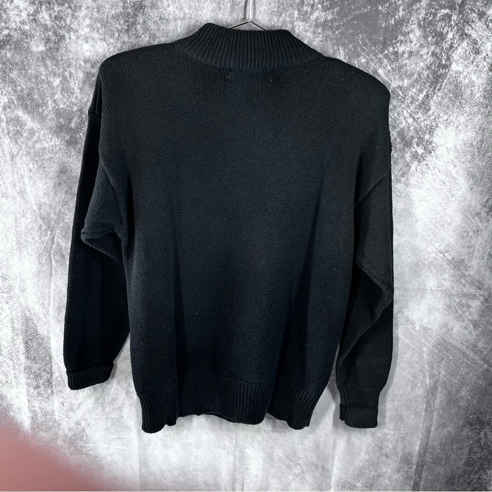 Vintage Santoria Geometric Multi Colored Rhinestone Beaded Pullover Sweater - Picture 6 of 6